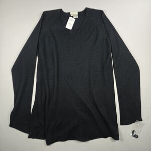 NWT Vintage Paradox Silk Cashmere V-Neck Sweater - 85% Silk 15% Cashmere XL